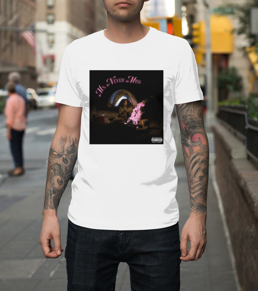 SZA Ms Never Miss Camping Single Cover T-Shirt