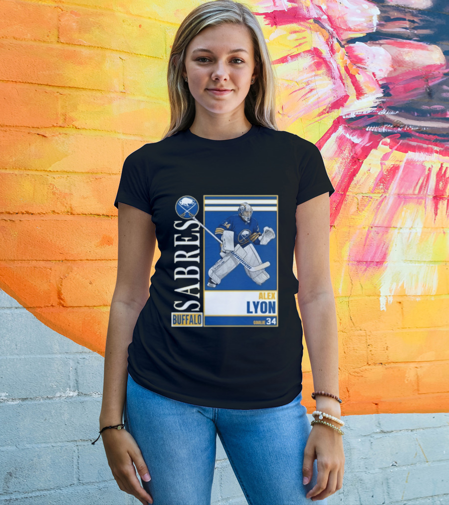 Buffalo Sabres Alex Lyon Goalie 34 Hockey T-Shirt