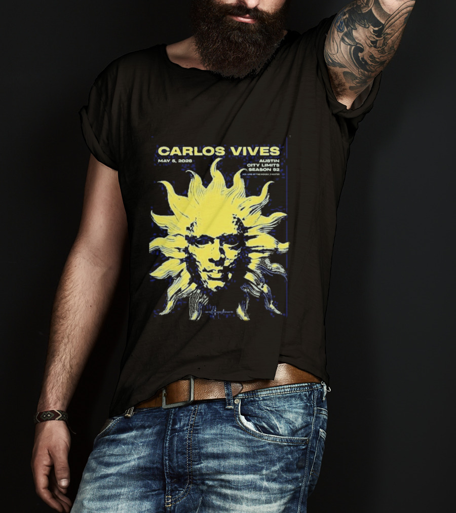 Carlos Vives May 05 2026 Austin Texas Concert Sun T-Shirt