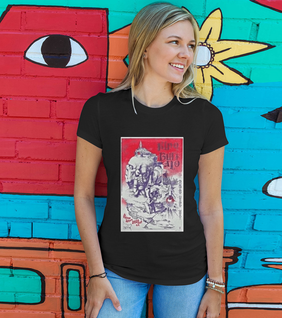 King Buffalo Vienna Arena May 4 2026 Concert Art Featuring Surreal Imagery And Space T-Shirt
