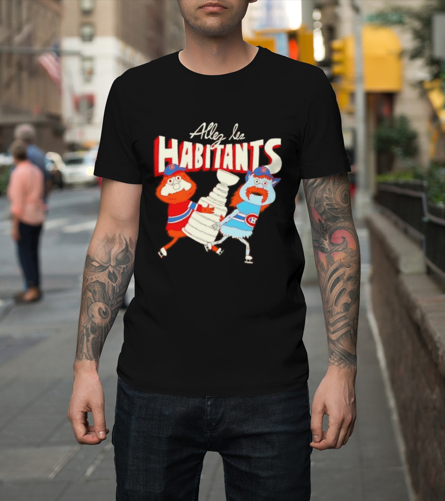 Allez Les Habitants Montreal Canadiens Trophy Celebration T-Shirt