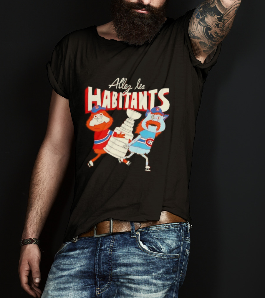 Allez Les Habitants Montreal Canadiens Trophy Celebration T-Shirt