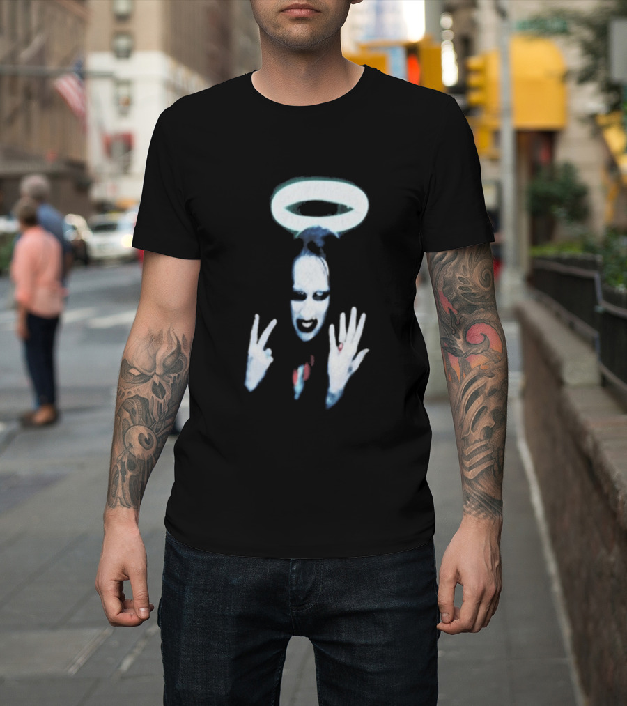 Wyco 1997 Marilyn Manson Angel Halo Gesture T-Shirt
