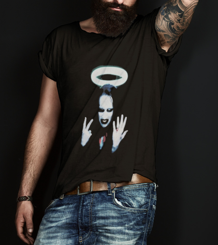 Wyco 1997 Marilyn Manson Angel Halo Gesture T-Shirt