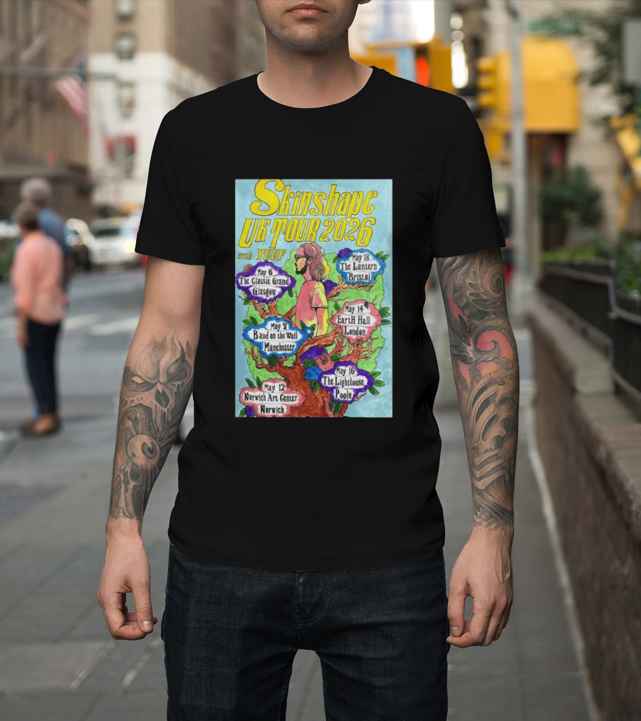 Skinshape UK Tour 2026 Glasgow Manchester Norwich Bristol London Poole With Yuuf T-Shirt