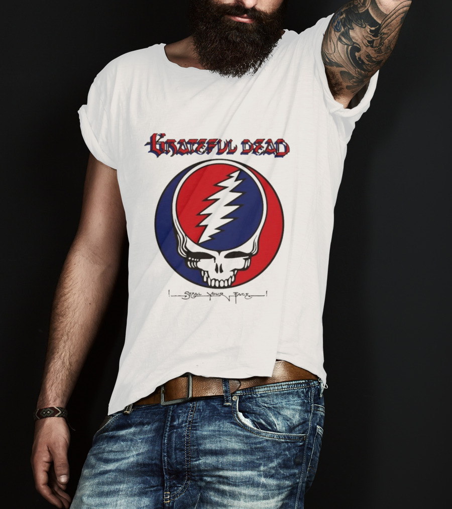 Grateful Dead Steal Your Face Skull Lightning Bolt T-Shirt