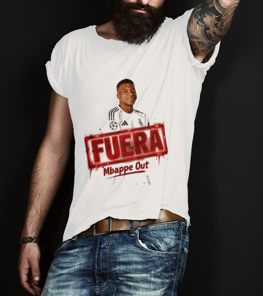 Fuera Mbappe Out Football Jersey Real Madrid T-Shirt