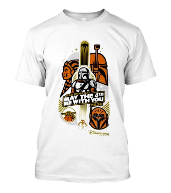 Star Wars Day May The 4th Be With You 2026 Ahsoka Mandalorian Grogu Celebration T-Shirt