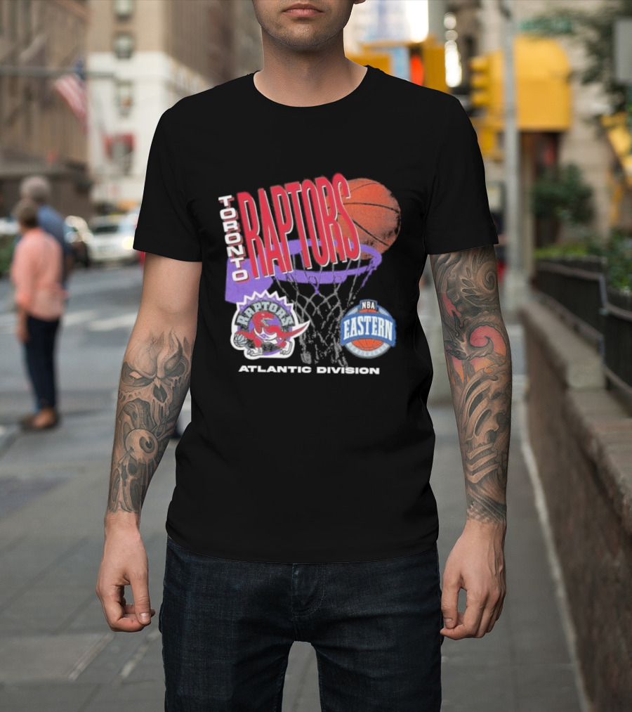 Toronto Raptors 90s Hardwood Classics Atlantic Division Eastern Basketball T-Shirt