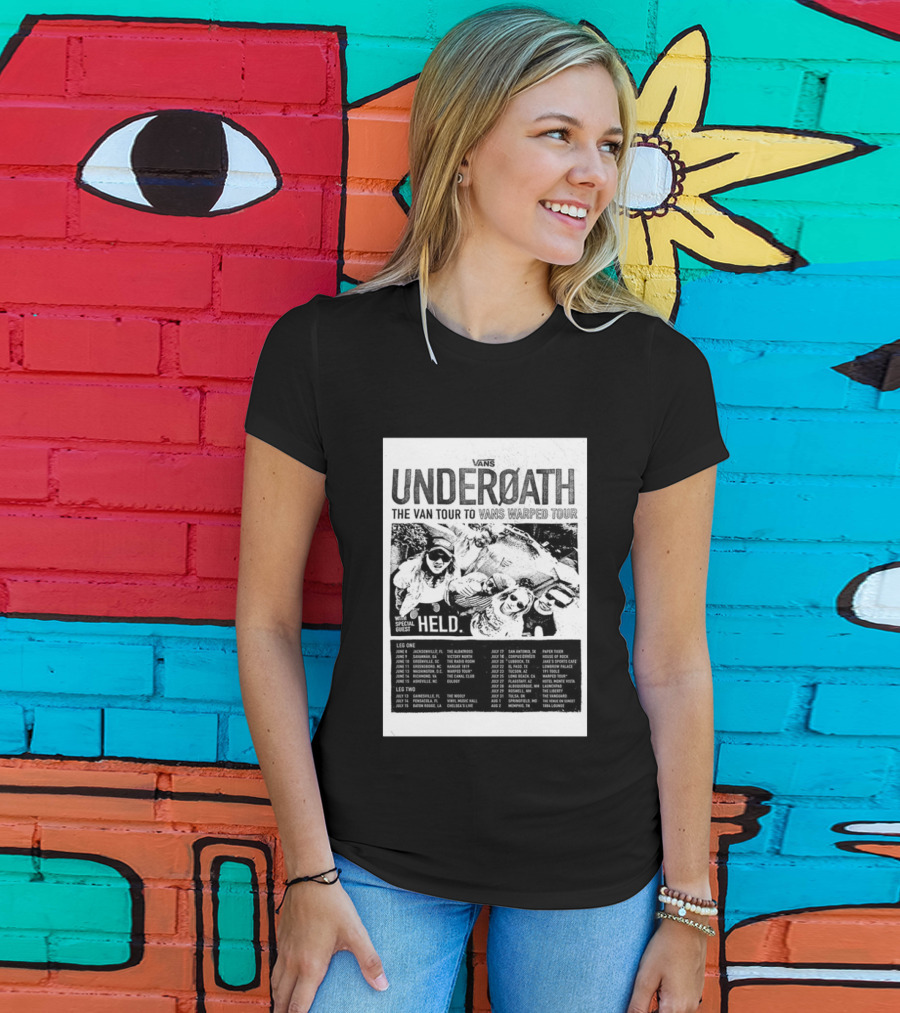 Vans Underoath The Van Tour To Vans Warped Tour 2026 With Special Guest Held T-Shirt