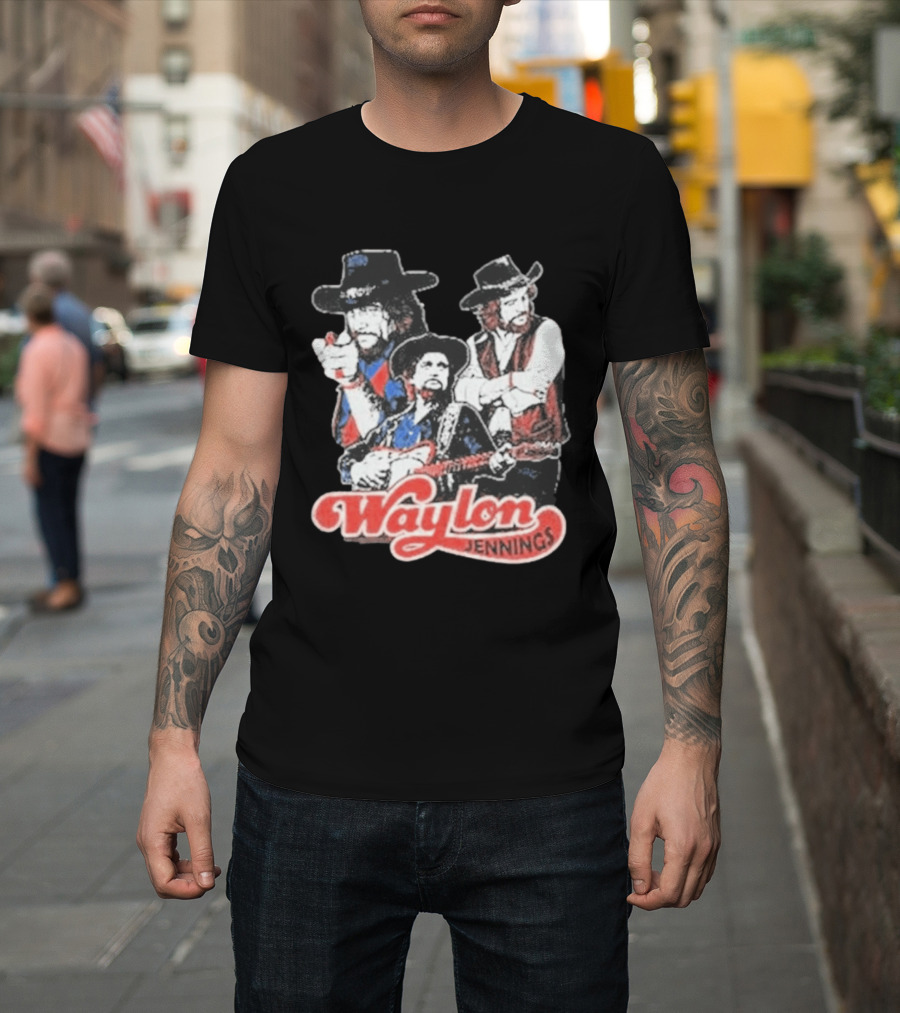 Waylon Jennings Cowboy Trio T-Shirt