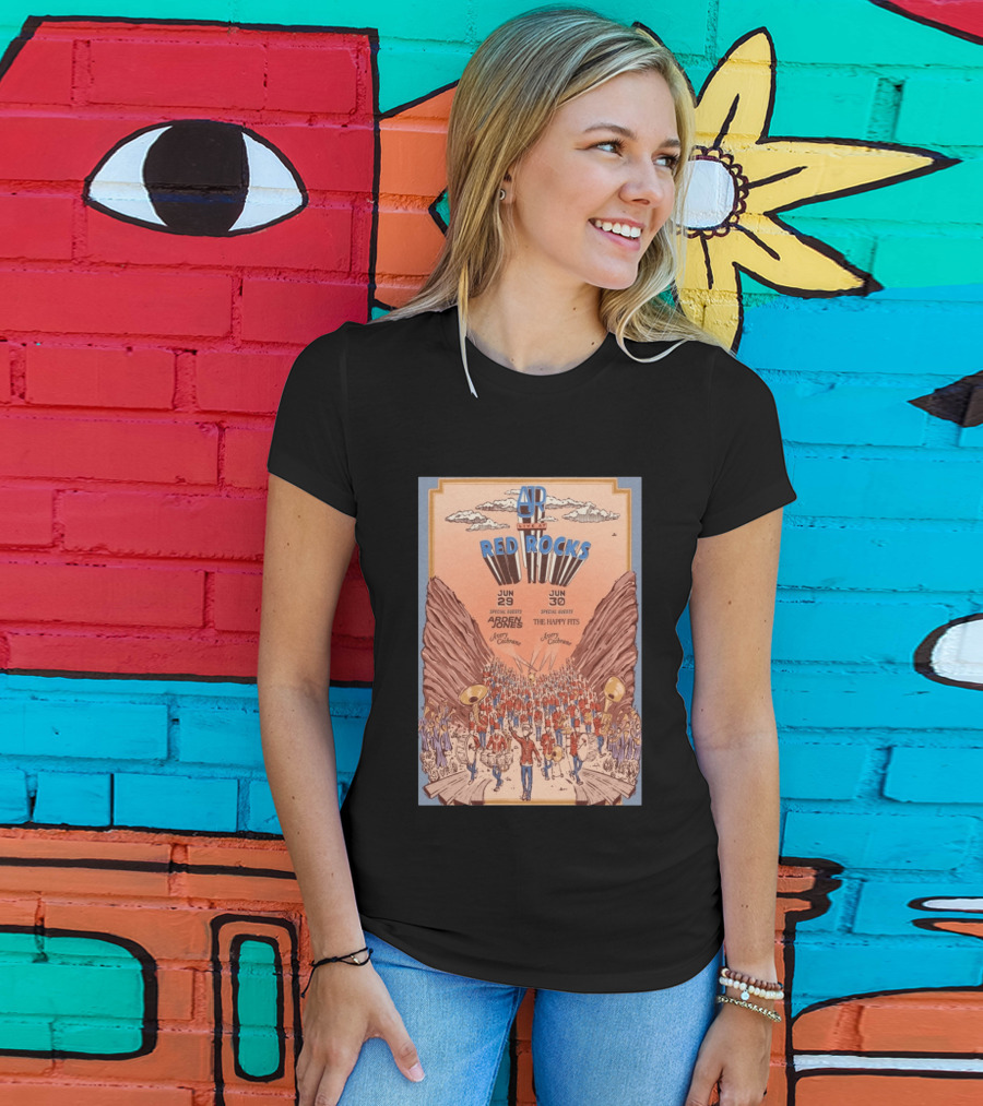 AJR Live At Red Rocks June 29 30 2026 Morrison CO Featuring Red Rocks With Special Guests Ardern Jones The Happy Fits T-Shirt