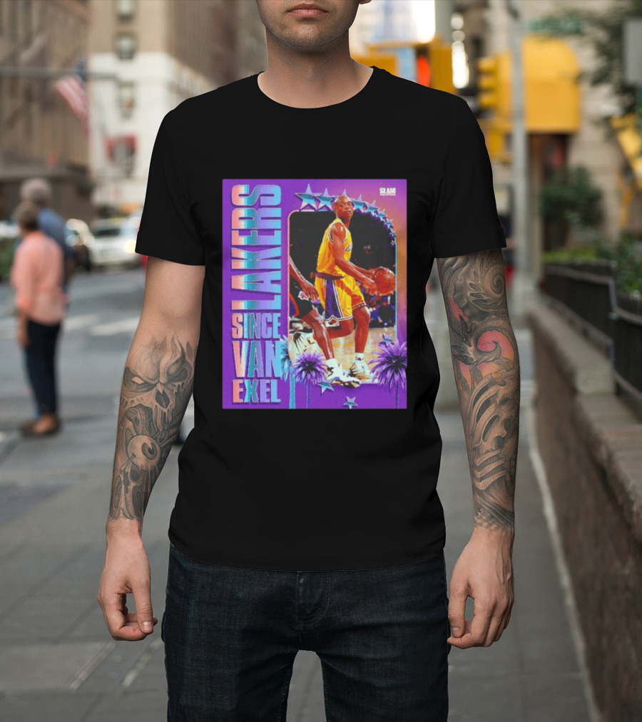 Lakers Since Van Exel SLAM Magazine Retro Basketball Legends T-Shirt
