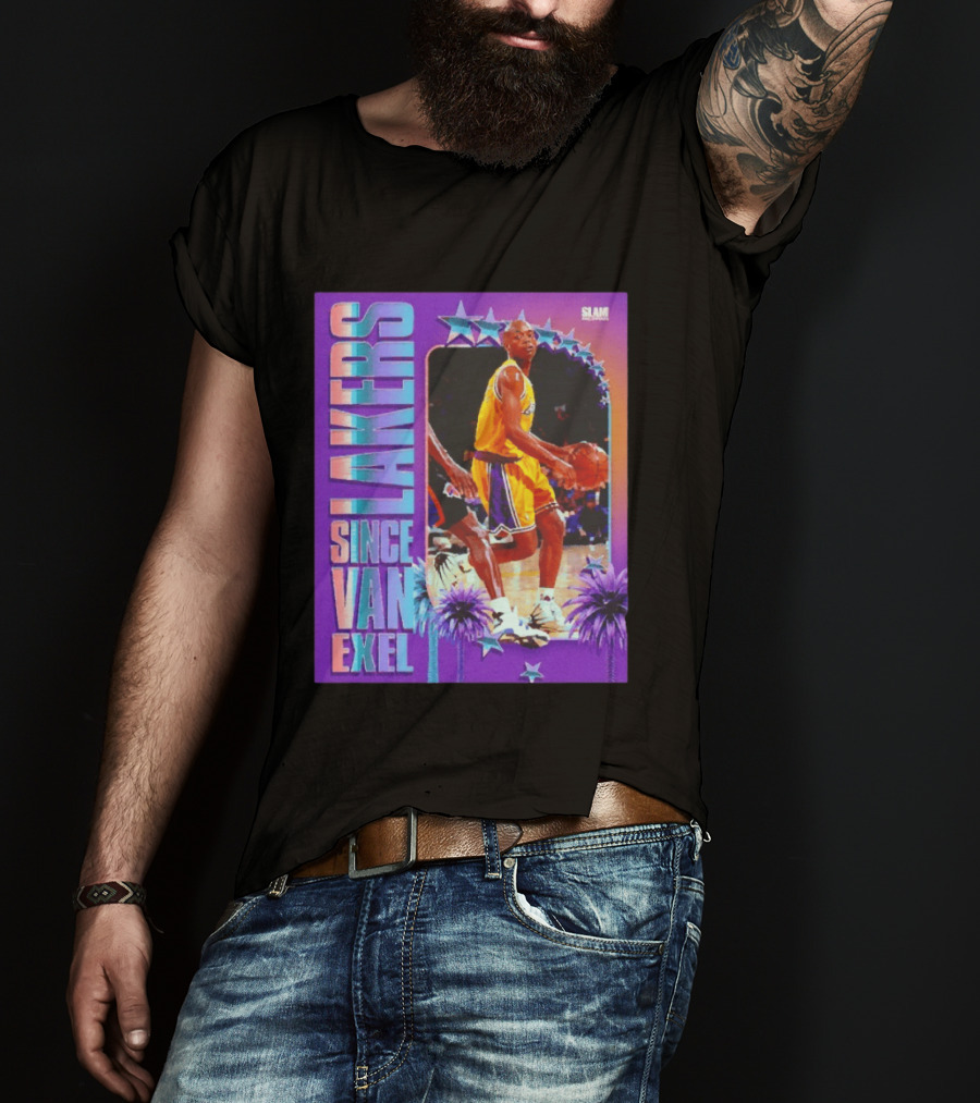 Lakers Since Van Exel SLAM Magazine Retro Basketball Legends T-Shirt