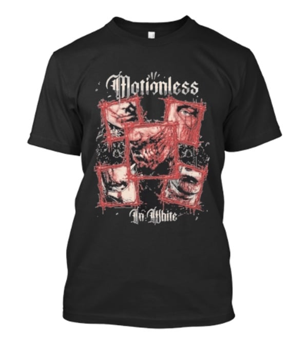 Motionless In White Torn By Time Collage T-Shirt