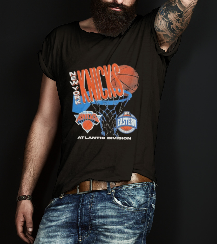New York Knicks 90s Hardwood Classics Eastern Atlantic Division T-Shirt