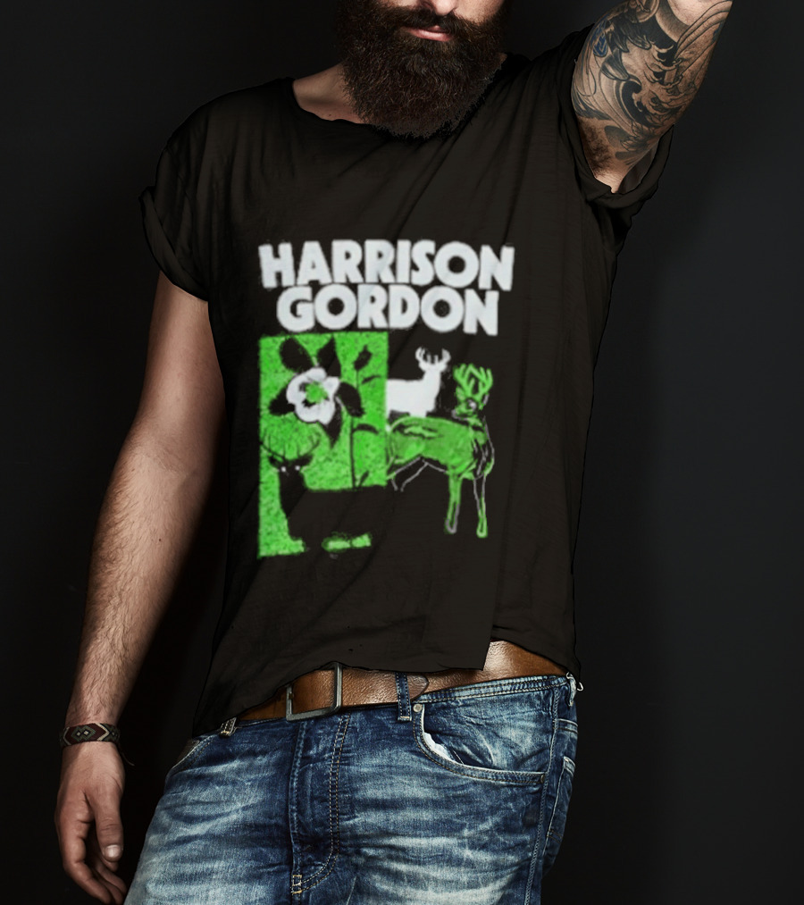 Harrison Gordon Tour Nature Wildlife Deer Flower T-Shirt