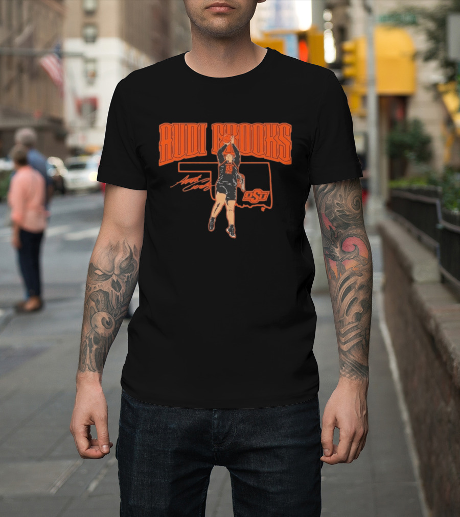 Audi Crooks Oklahoma State Basketball OSU Star Signature T-Shirt