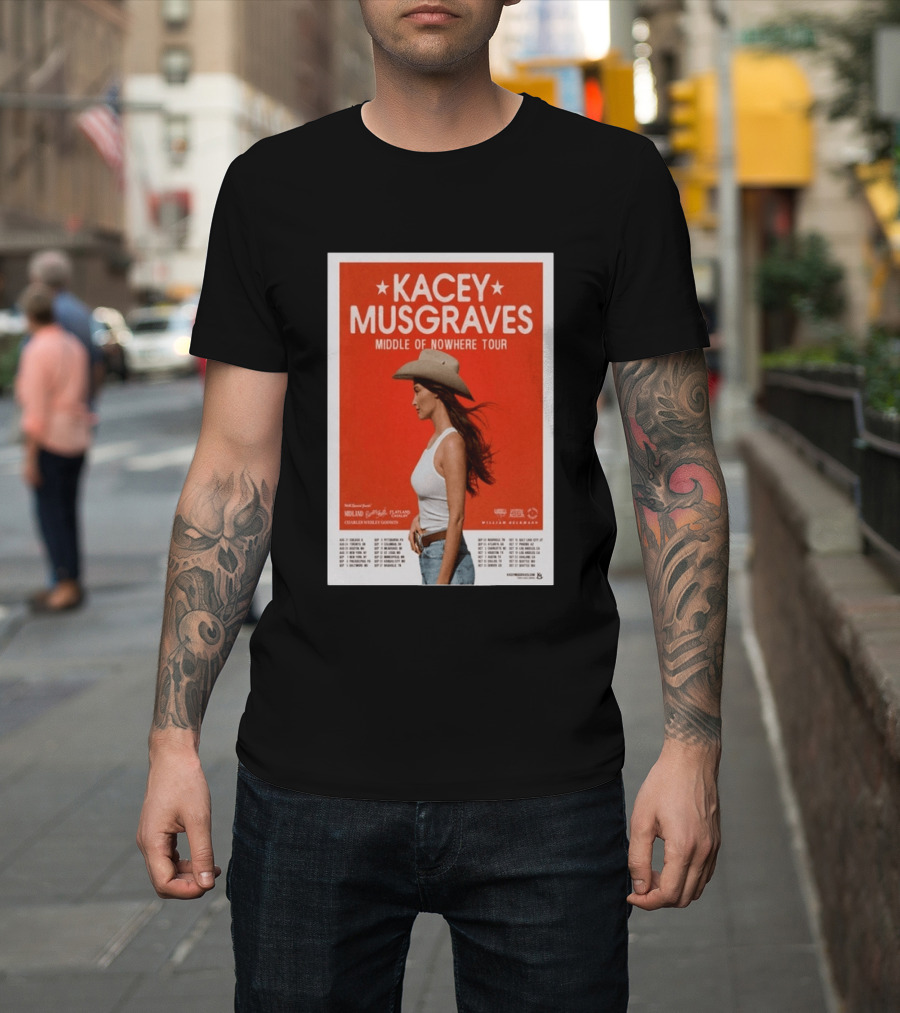 Kacey Musgraves Middle Of Nowhere Tour 2026 Concert Country Music Event T-Shirt