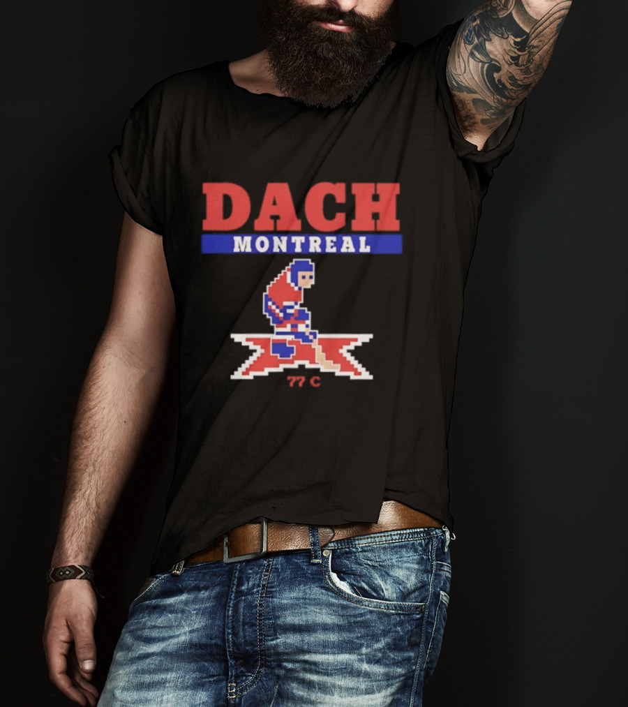 Kirby Dach Montreal 77 C Hockey Canadiens Iconic Athlete T-Shirt