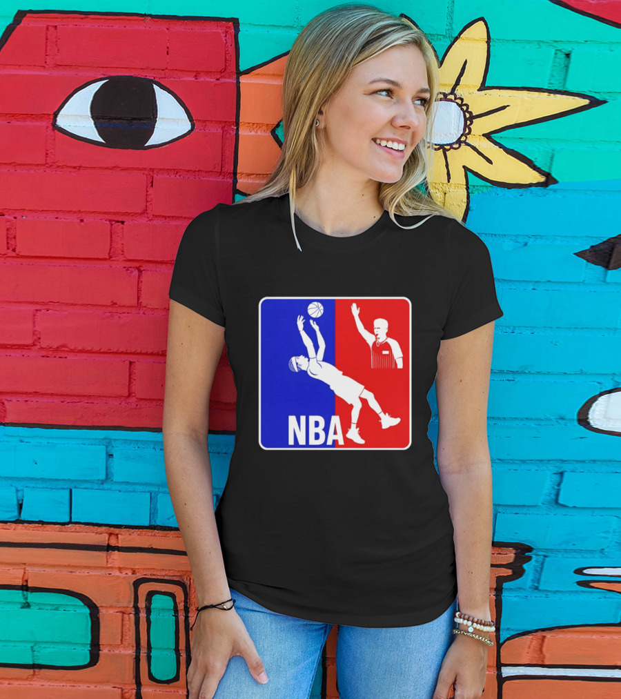 NBA 2026 SGA Flopping Moment OKC Thunder With Referee T-Shirt