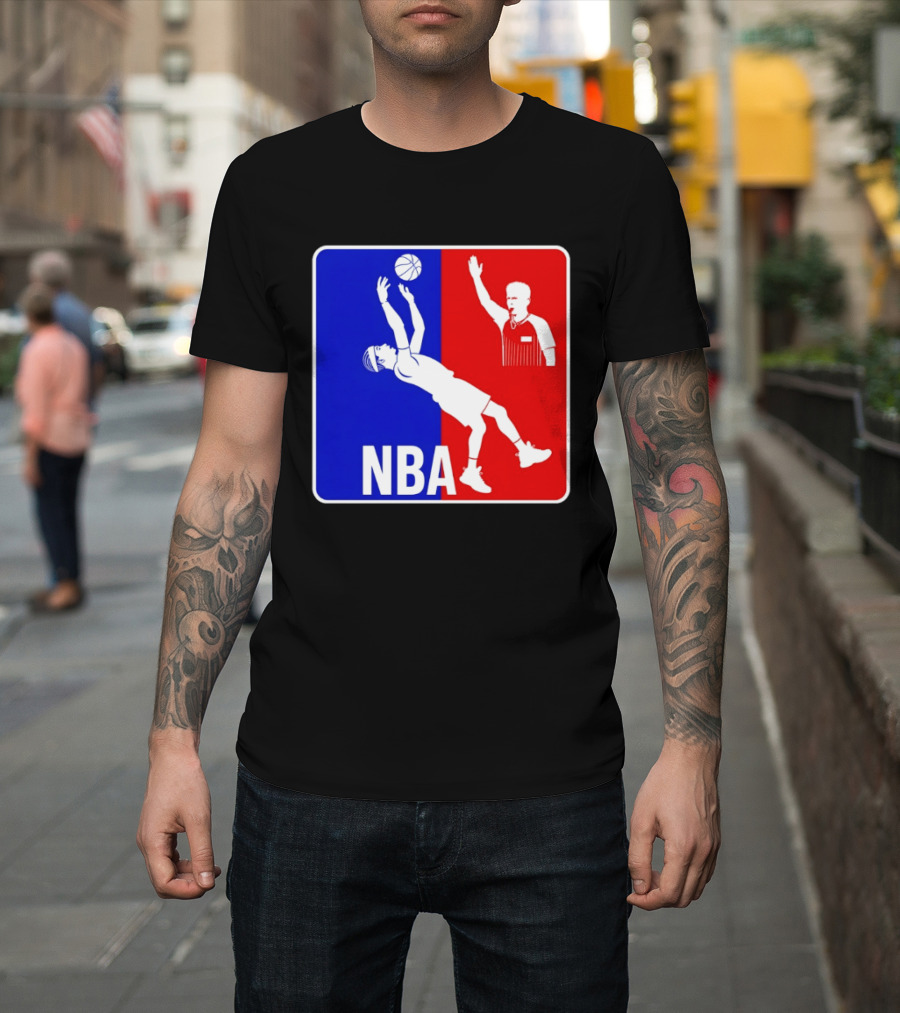 NBA 2026 SGA Flopping Moment OKC Thunder With Referee T-Shirt
