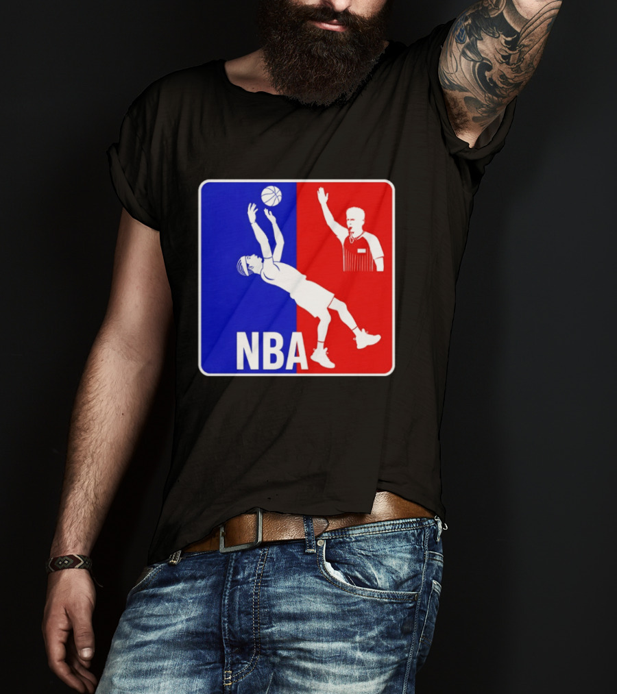 NBA 2026 SGA Flopping Moment OKC Thunder With Referee T-Shirt