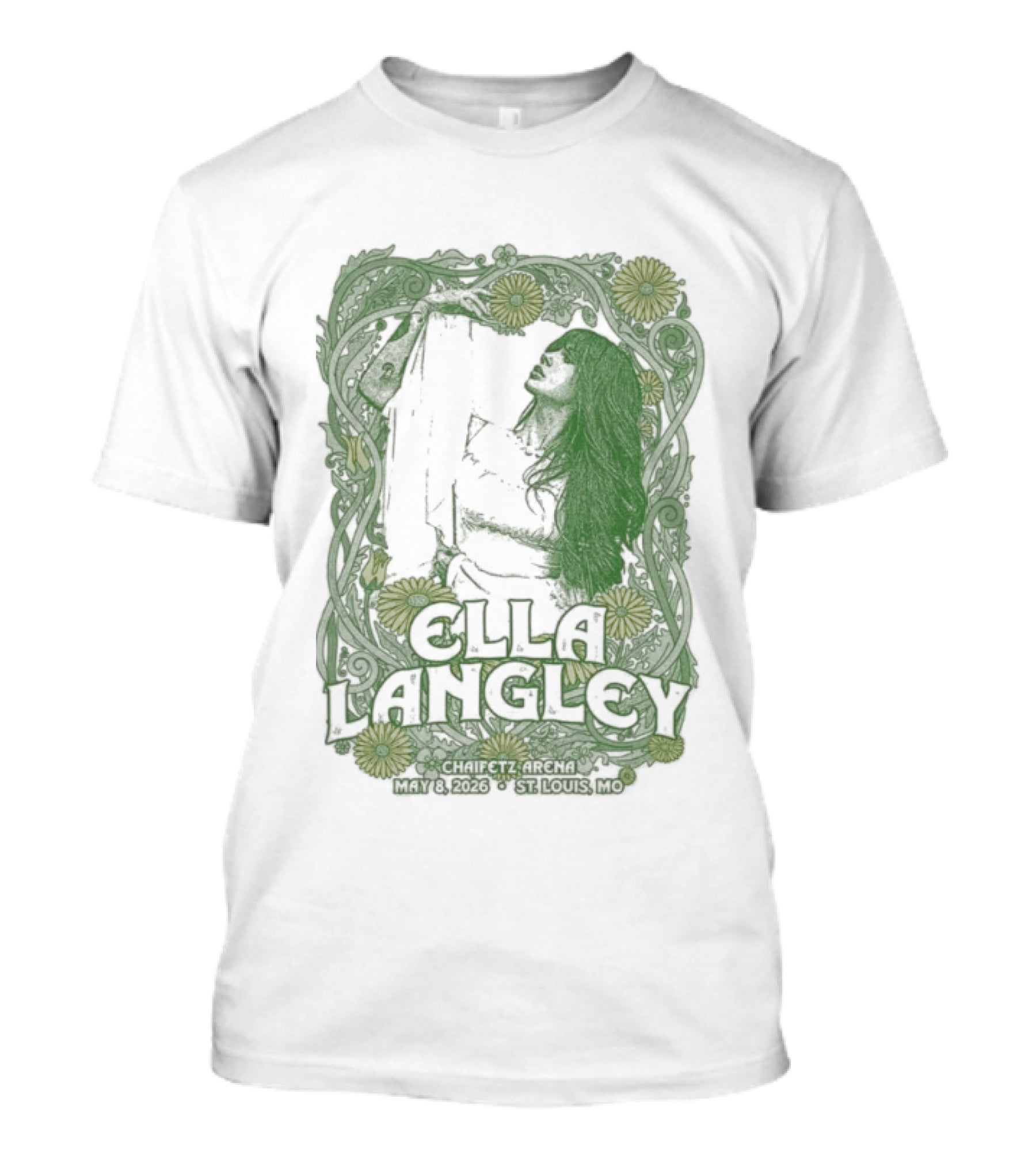 Ella Langley St. Louis Tour May 8 2026 Flowers And Guitar T-Shirt