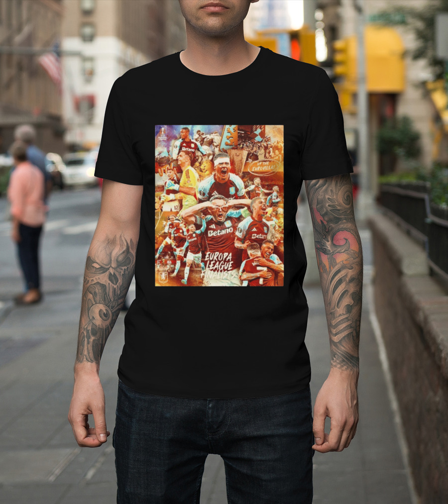 Aston Villa FC Europa League UTV Eurovilla Celebration T-Shirt