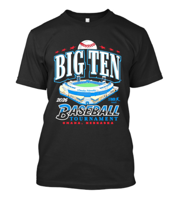 Big Ten Baseball Tournament 2026 Omaha Nebraska Stadium Event T-Shirt