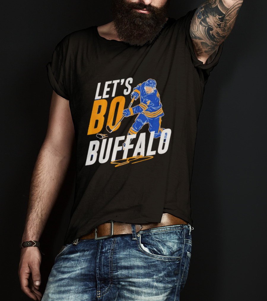 Let's Bo Buffalo Hockey Bowen Byram Buffalo Sabres T-Shirt