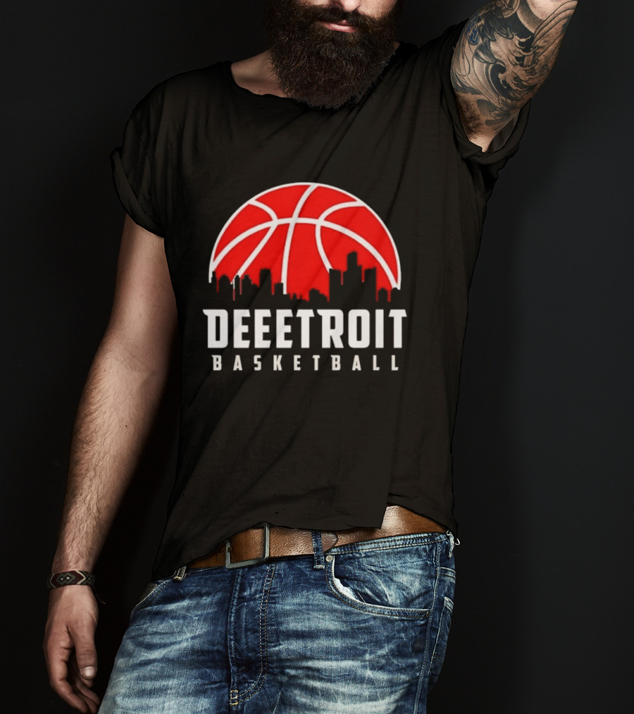 Deetroit Basketball Skyline Drip 2026 T-Shirt