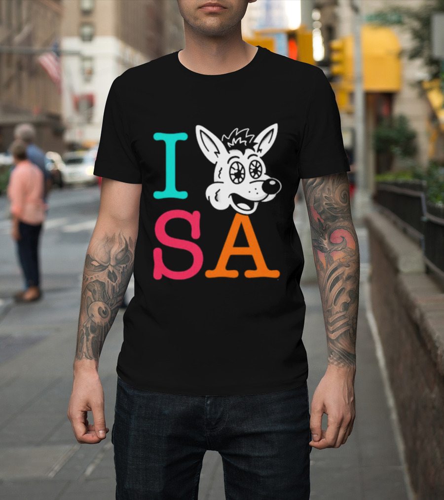 I Love SA Coyote Spurs Basketball T-Shirt