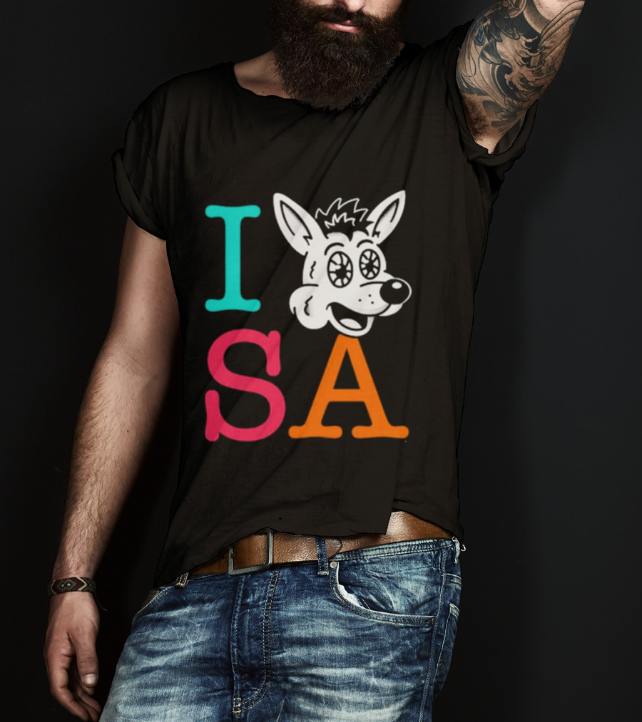 I Love SA Coyote Spurs Basketball T-Shirt