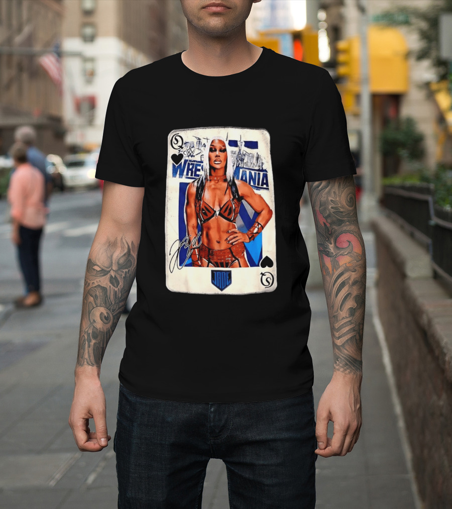 WrestleMania Jade Cargill WWE Playing Card Image T-Shirt