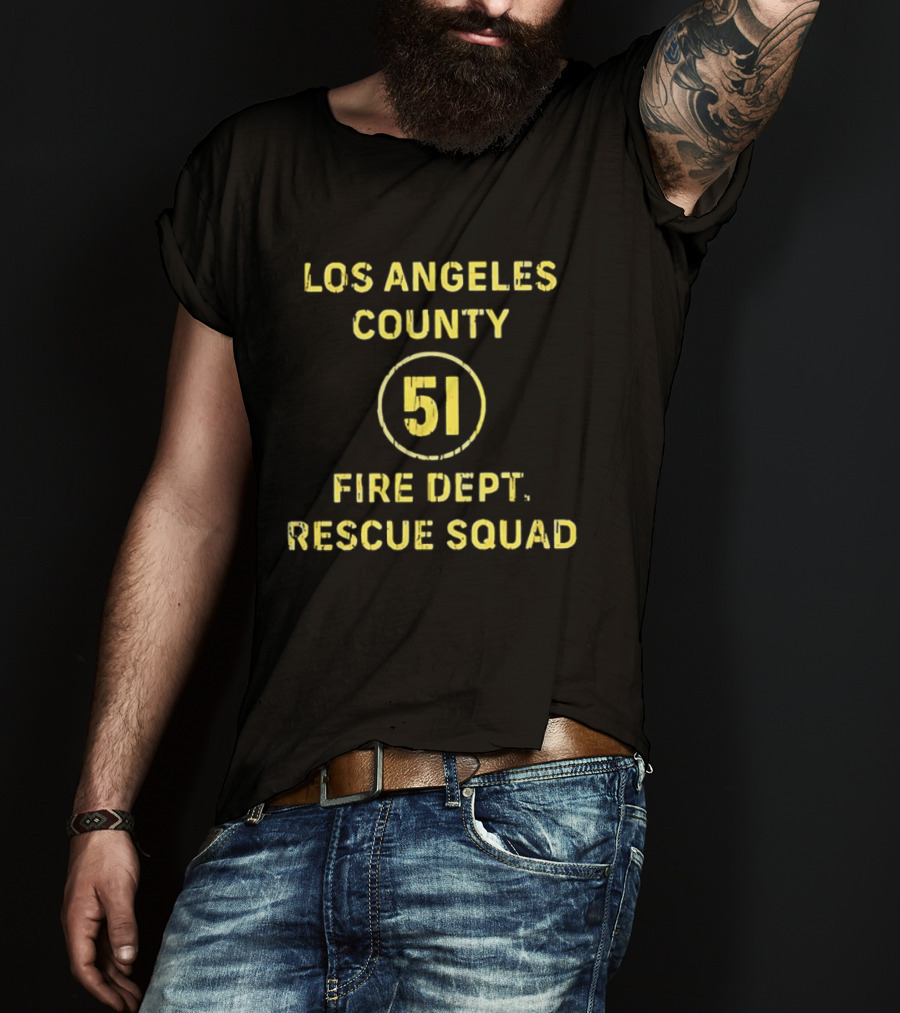 Los Angeles County Fire Dept 51 Rescue Squad T-Shirt