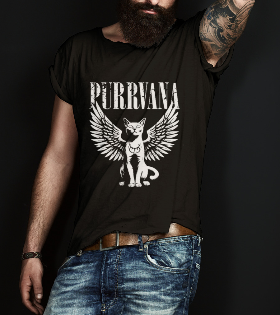Purrvana Winged Cat T-Shirt