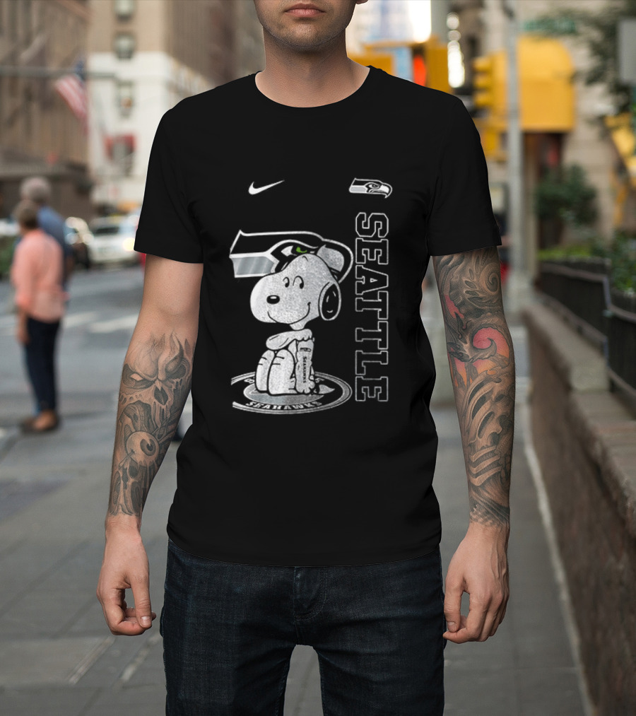 Nike Seattle Seahawks Snoopy Thank You For The Memories T-Shirt