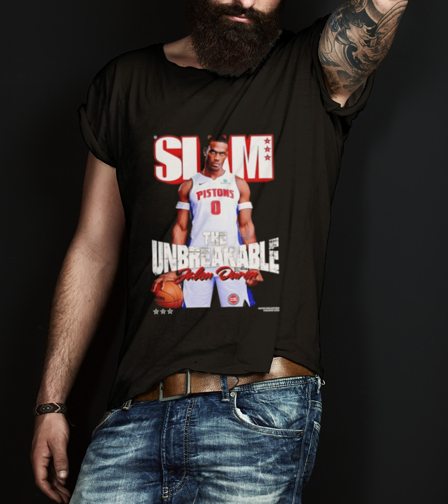 SLAM Jalen Duren Unbreakable Detroit Pistons 260 T-Shirt