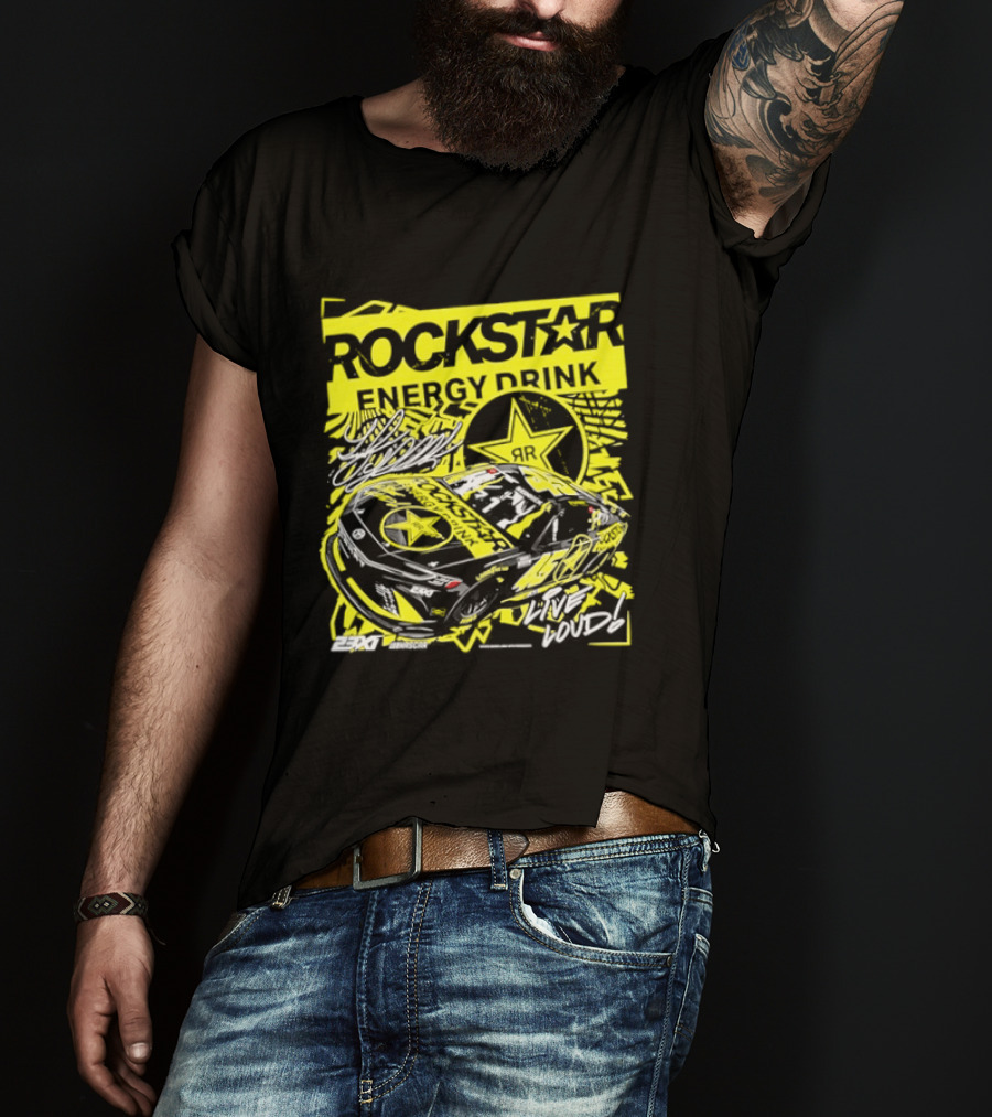 Tyler Reddick 23XI Racing Rockstar Energy Drink Car T-Shirt