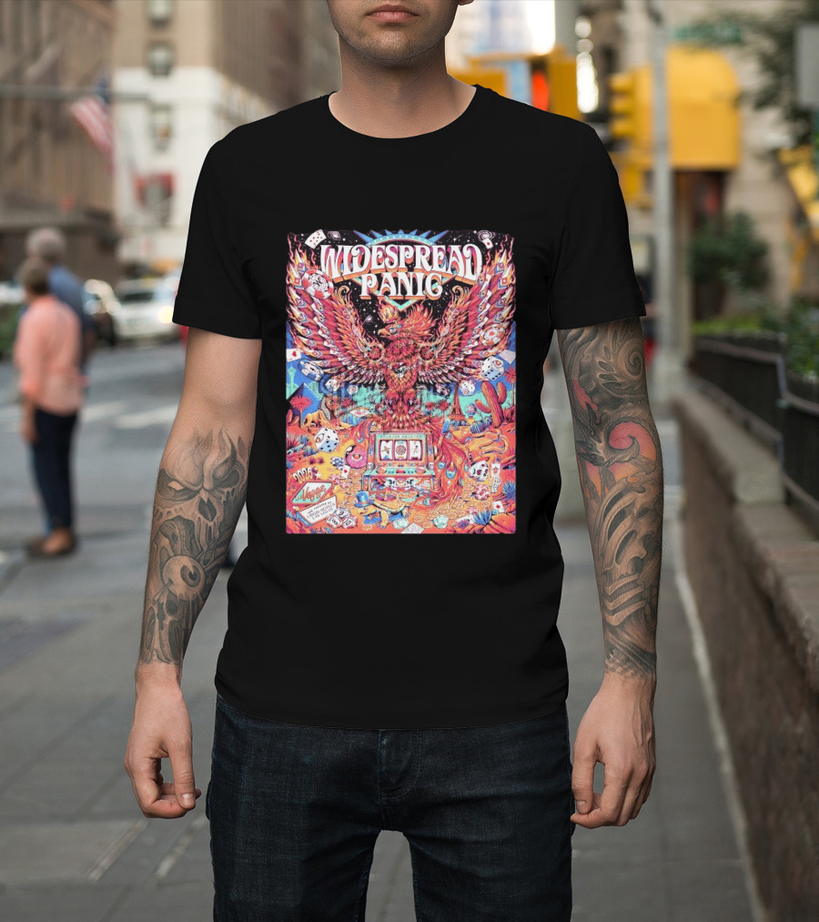 Widespread Panic Las Vegas 2026 Concert With Casino And Phoenix T-Shirt
