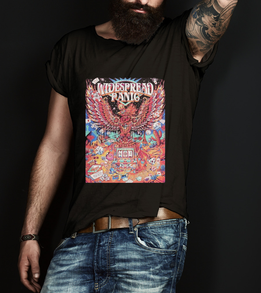 Widespread Panic Las Vegas 2026 Concert With Casino And Phoenix T-Shirt