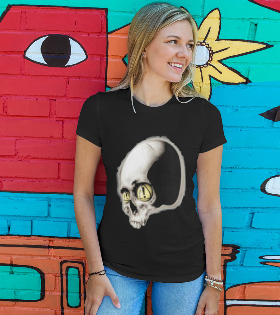 Yeat Dangerous Summer Skull Graphic With Distorted 3D Effect T-Shirt