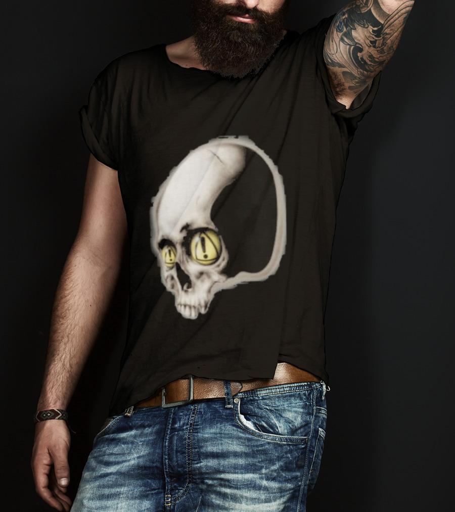 Yeat Dangerous Summer Skull Graphic With Distorted 3D Effect T-Shirt