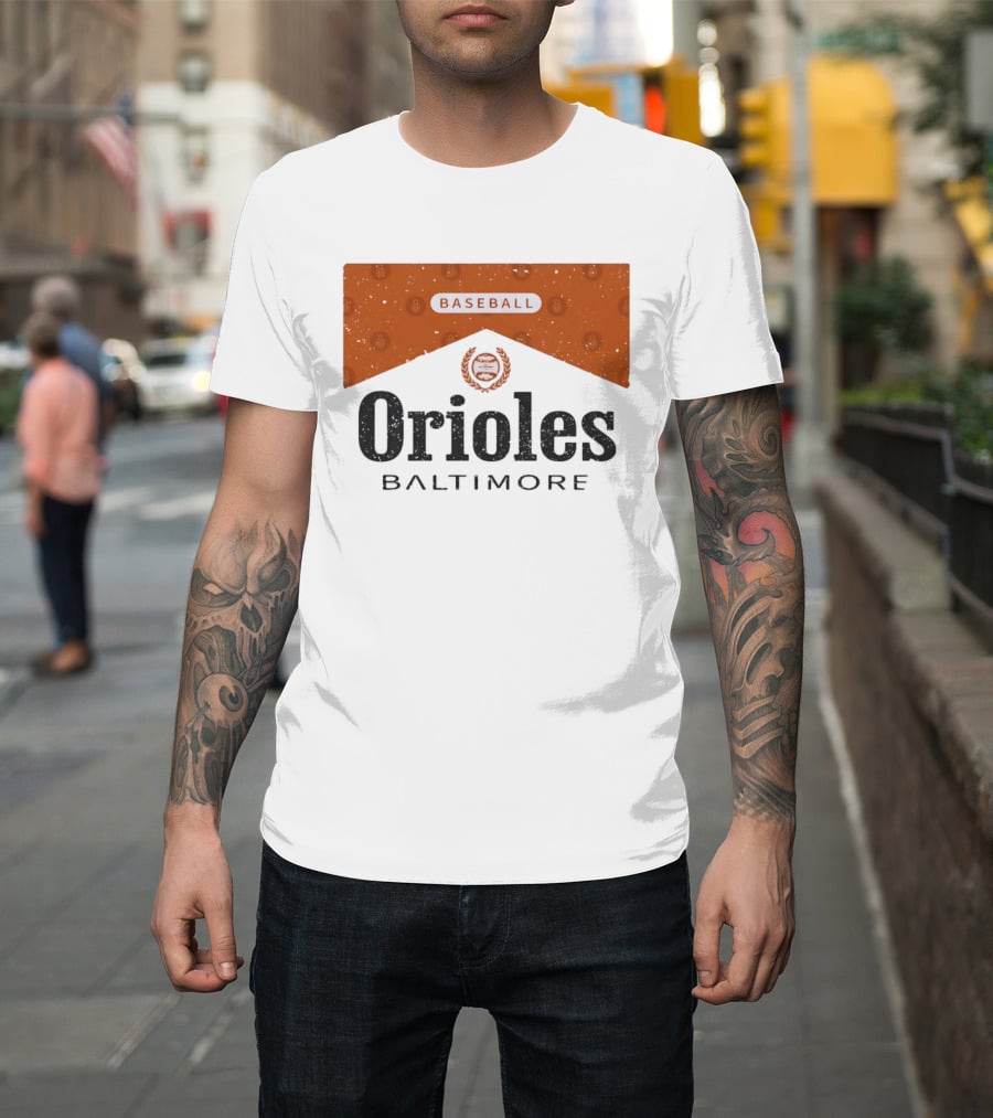 Baltimore Orioles Baseball Marlboro Collaboration T-Shirt
