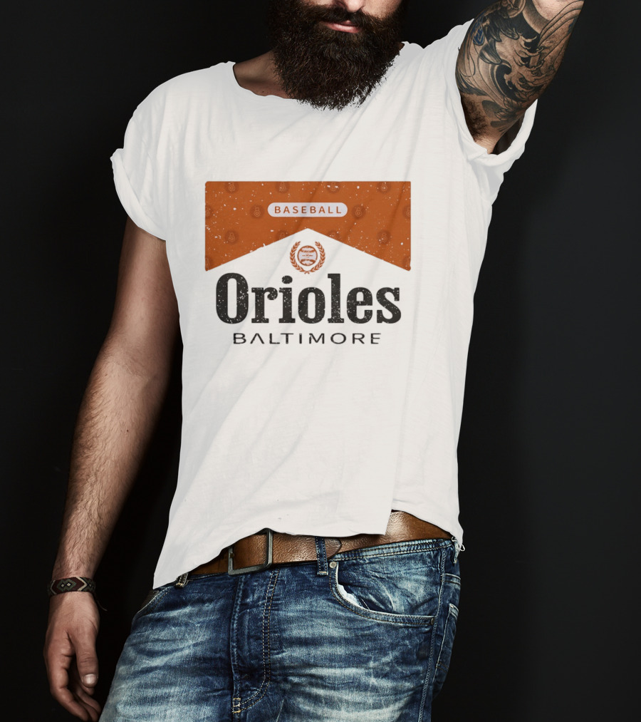Baltimore Orioles Baseball Marlboro Collaboration T-Shirt