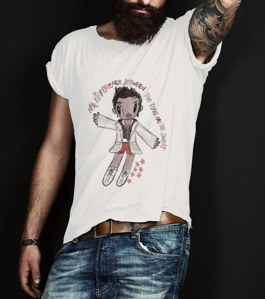 Harry Styles No Difference Between Tears And Sweat Cartoon T-Shirt