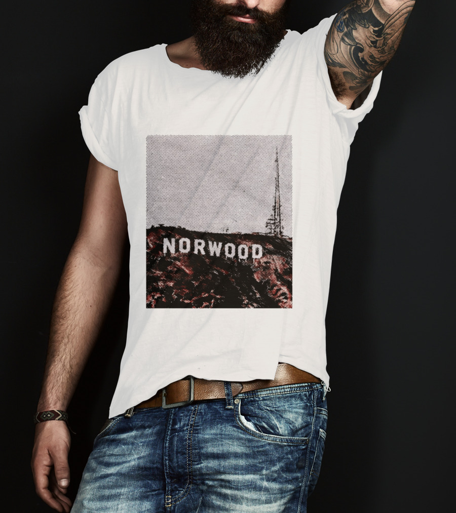 Norwood Hills Sign Parody Hollywood Hills T-Shirt