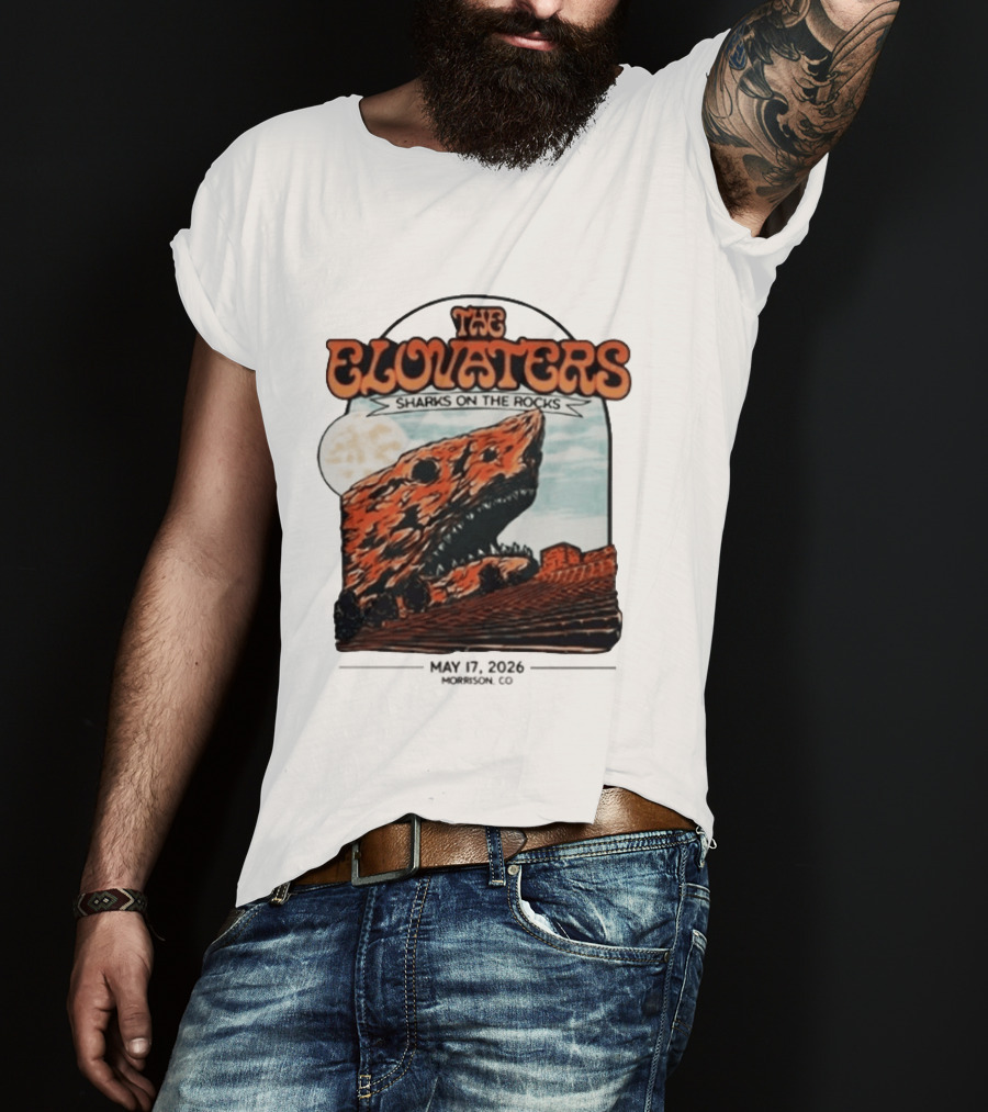 The Elovaters Sharks On The Rocks Red Rocks Amphitheatre 5 17 26 T-Shirt