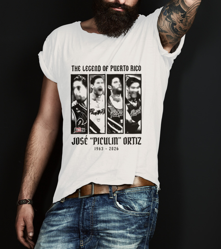 The Legend Of Puerto Rico José "Piculín" Ortiz 1963 2026 T-Shirt